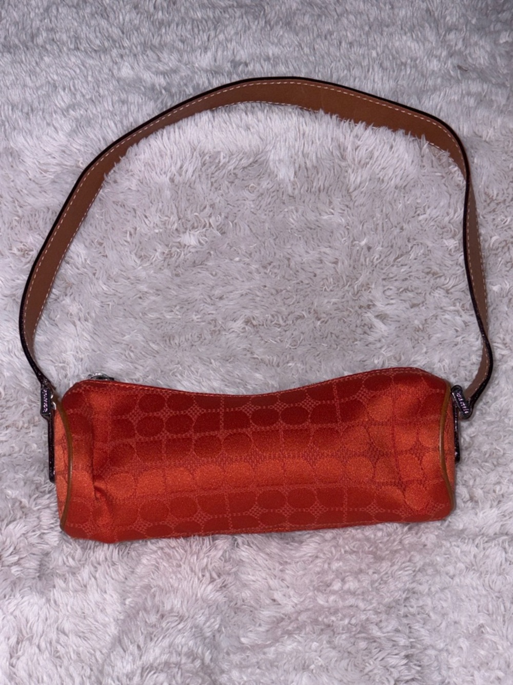 Kate Spade Orange Dot Noel Mini Barrel Bag